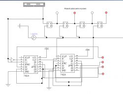 Rejestr przesuwny i binary ripple counter na chipie 74114