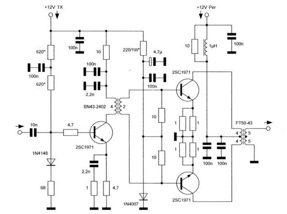 Making a small HF ssb amplifier a broadband one?