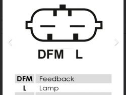 Podłączenie na stole alternatora b1+ b2+ kostka 2 pin