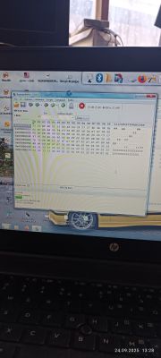 Zrzut ekranu programu do odczytu EEPROM z widocznymi danymi z pamięci 93C46