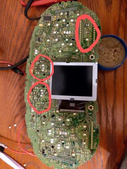 Skoda Superb - Nieświecące diody LED po przelutowaniu w liczniku