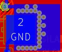 KiCad - jak przypisać przelotki do masy i zmieniać wielkość padów na żywo?