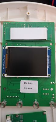 Interior of Feyree EV Charger with TFT Display Interior view of the Feyree Dynamic Load Balancing EV charger, showing the PCB with TFT display and software version labels.