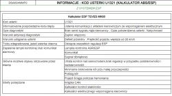 Citroen DS3 2013 1.6 HDI - Brak ESP, błędy U1321 i U1121, szukam schematu elektrycznego