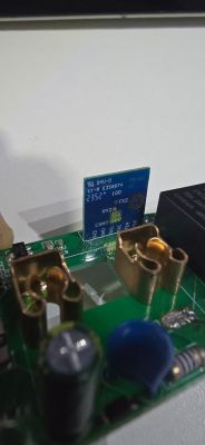 XY-M electronic module on green PCB with components and connectors