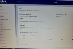 Zrzut ekranu panelu konfiguracyjnego routera D-Link, sekcja ustawień WAN oraz WAN Failover.