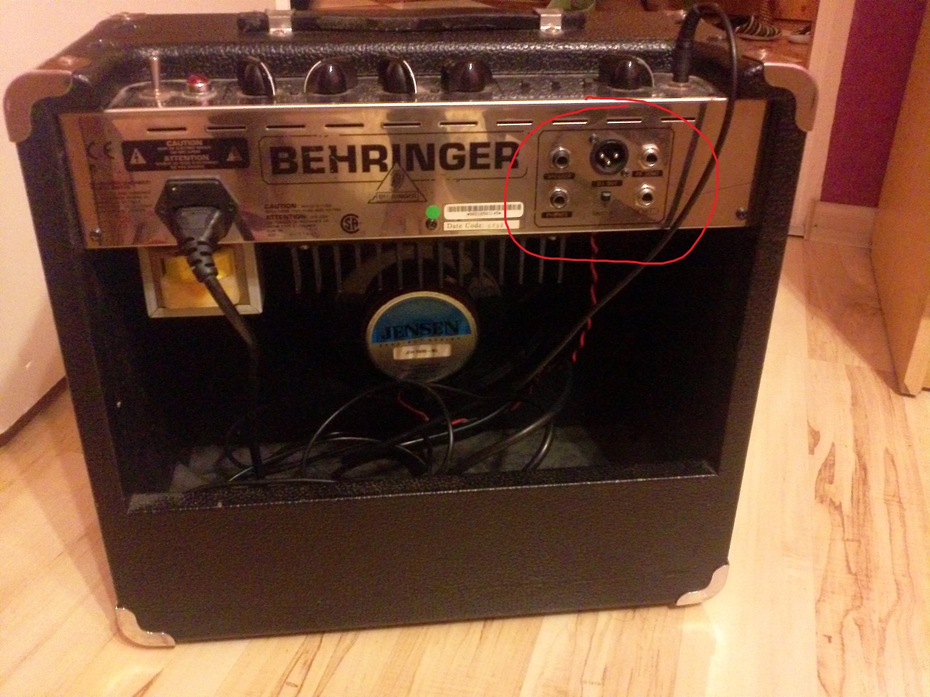 behringer vintager gm110 nie działa tylny panel, brak