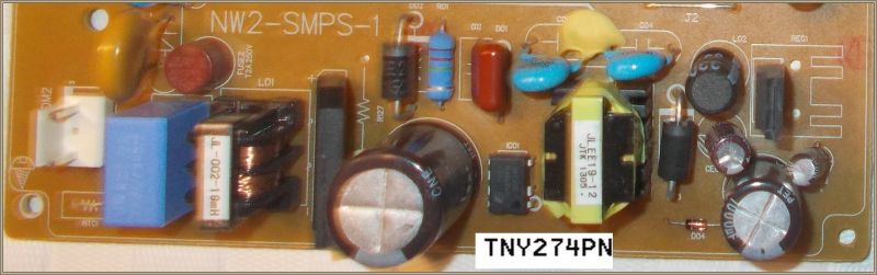 Płytka drukowana NW2-SMPS-1 z oznaczeniem TNY274PN
