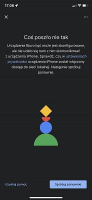 Komunikat podczas łączenia Chromecast z iPhone - jak to naprawić?