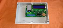 Dual-channel timer programmer in casing.