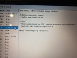 Ford Mondeo 2017 B103C HCM: Błąd modułów lampy - przyczyny i możliwe rozwiązania