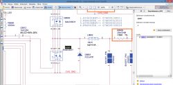 Fragment schematu elektronicznego z komponentami SI4800BDY i Q8807.