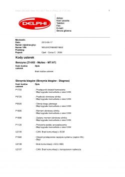 opel corsa c 1.4 półautomat - Błąd f auto nie odpala