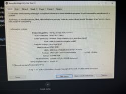 Zrzut ekranu z narzędzia diagnostycznego DirectX pokazujący informacje o systemie.