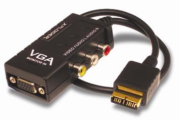 Konwerter sygnału RGB z Sync On Green na VGA dla PlayStation 2