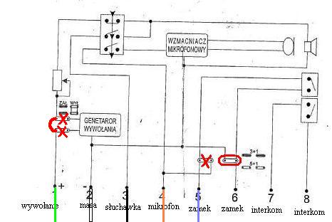 Podłączenie unifonu Wekta TK6 – identyfikacja przewodów i zacisków, brak schematu