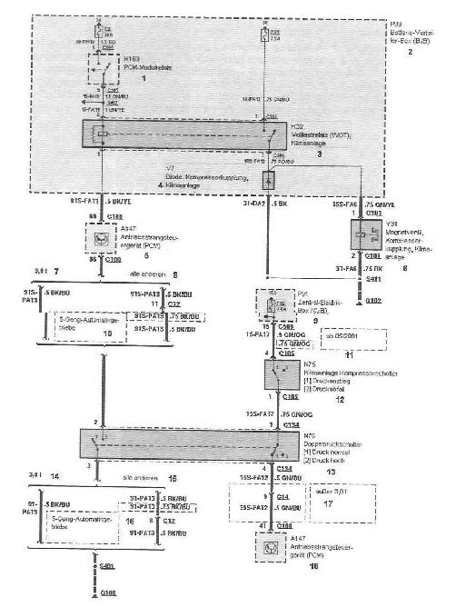 Schemat lub foto instalacji klimatyzacji Ford Mondeo MkIII