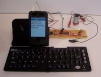 Klawiatura qwerty do iPhone pod gniazdo słuchawkowe