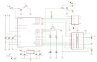 Atmega8-16PU + SHT11 + LCD2x16 + LED + SWITCH2