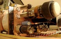 Malutki oscyloskop. Mullard DH3-91 CRT. Transformator toroidalny.