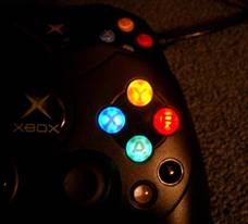 Modyfikacja XBOX'a - diody LED dla joysticków - część II