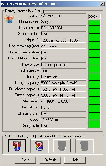 DELL D600 - dziwne pulsowanie diody baterii, nie ładuje się?