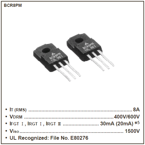 Similar Description - BCR8PM - ALLDATASHEET.COM