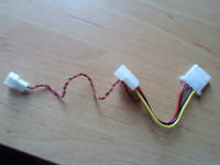 Wentylator dark blue 120mm - podłączenie na front obudowy