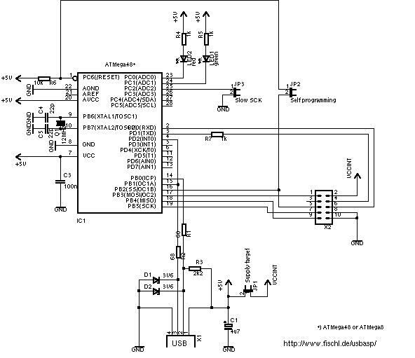 Прошивка atmega8 через usb