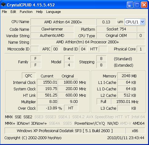 Gigabyte Ga-K8Ne rev2 problem z podkręceniem CPU