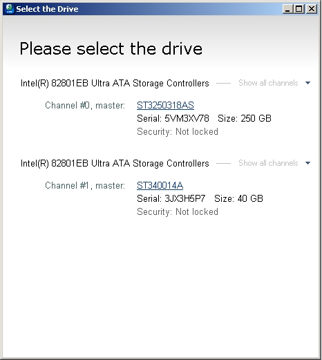 Seagate 250GB zniknęła partycja systemowa